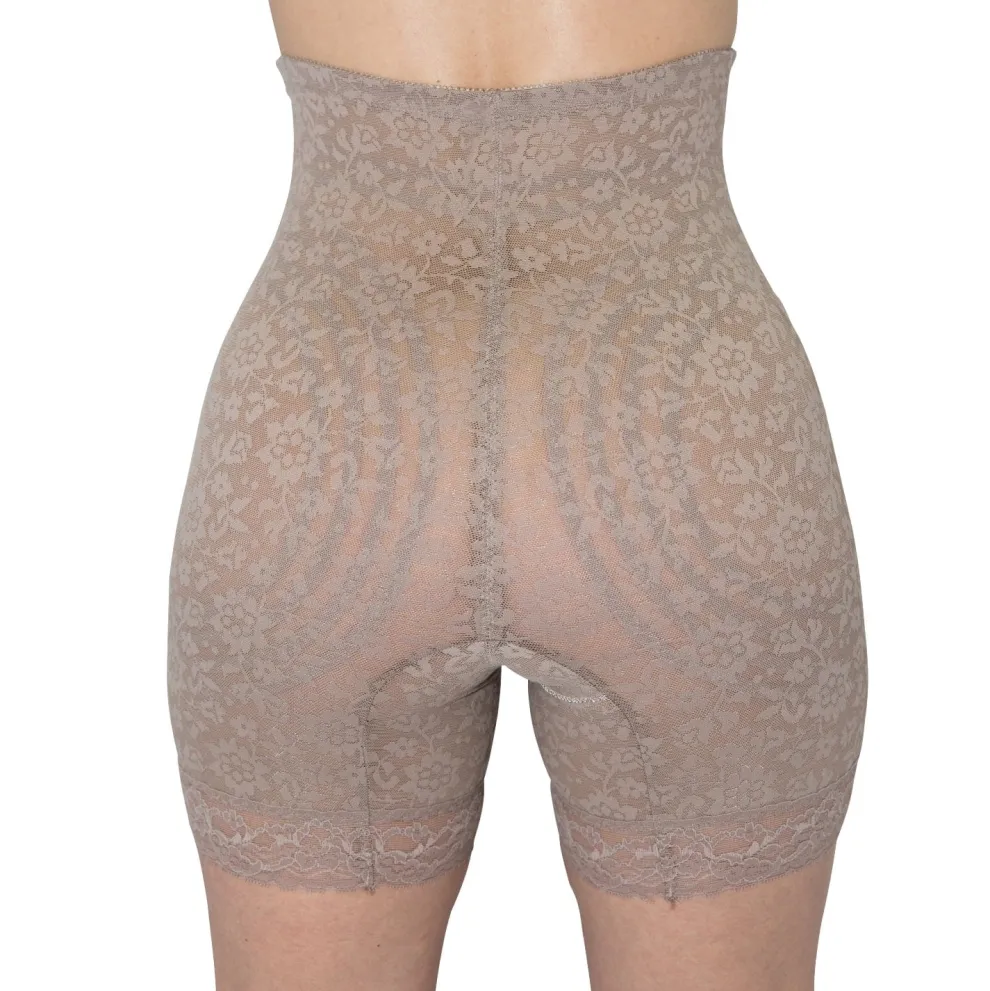 Style 6207 | No Roll High Waist Lace Thigh Slimmer with Extra Firm Support