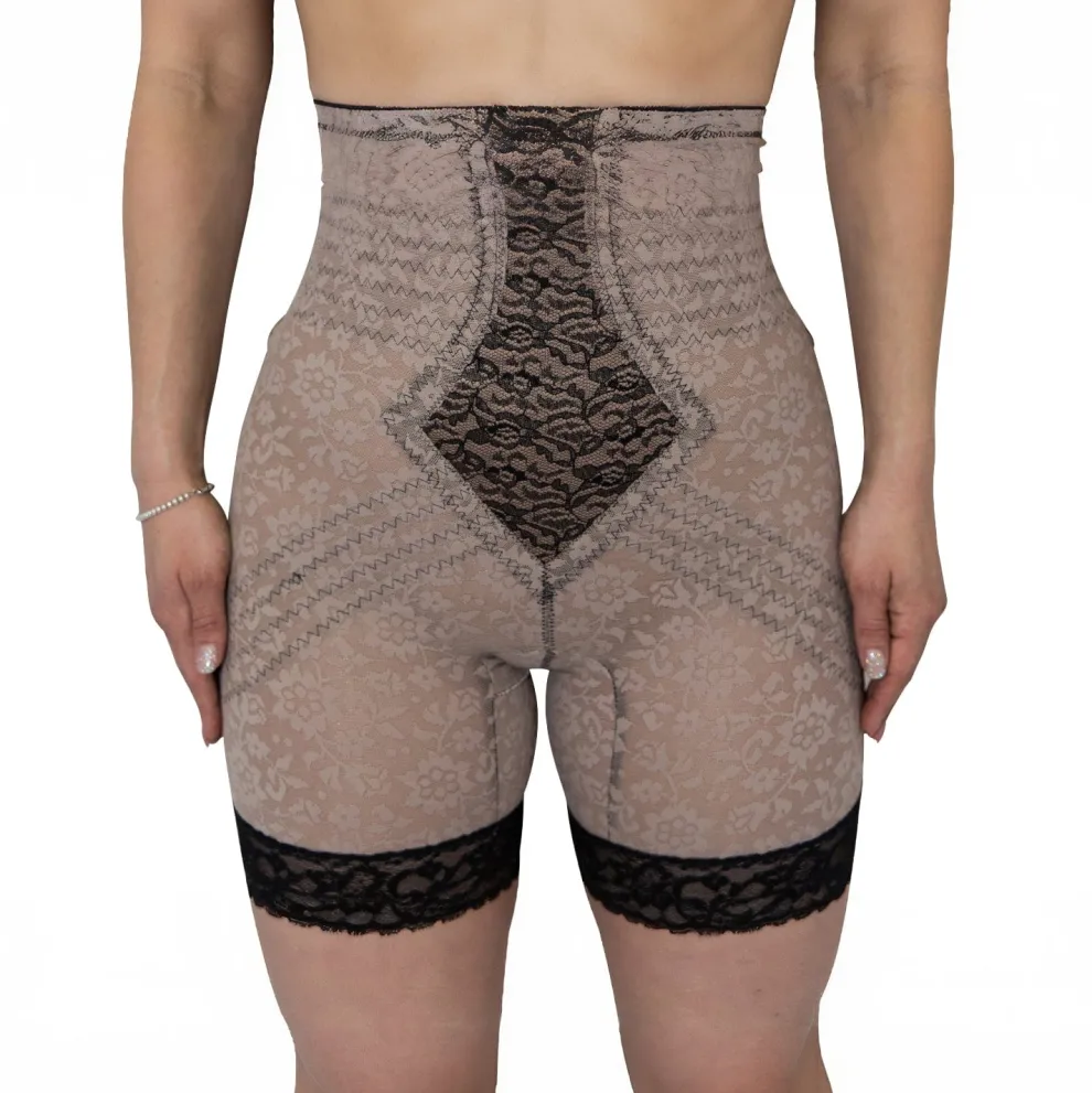 Style 6207 | No Roll High Waist Lace Thigh Slimmer with Extra Firm Support
