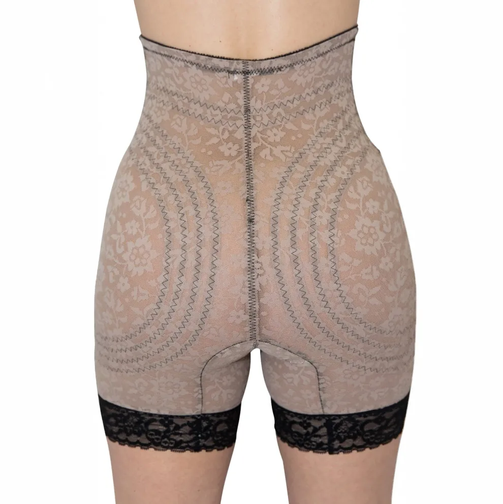 Style 6207 | No Roll High Waist Lace Thigh Slimmer with Extra Firm Support