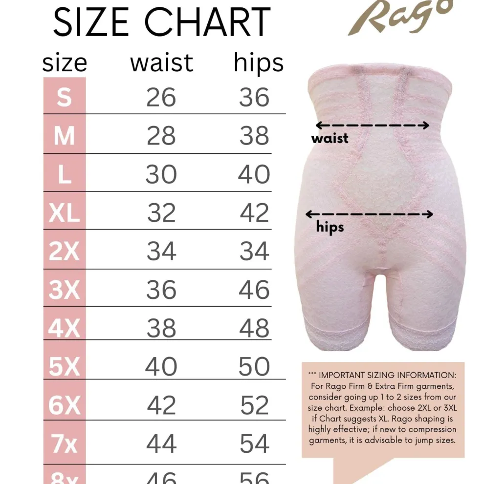 Style 6207 | No Roll High Waist Lace Thigh Slimmer with Extra Firm Support