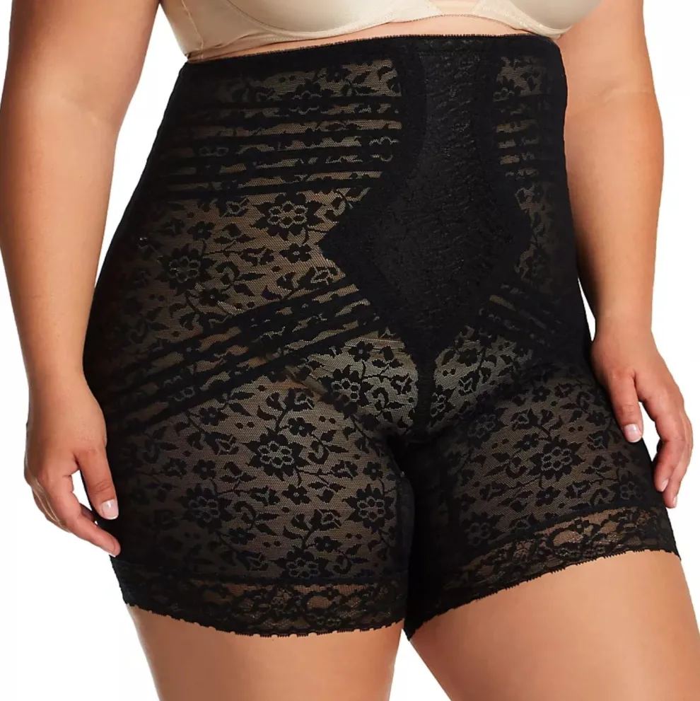Style 6207 | No Roll High Waist Lace Thigh Slimmer with Extra Firm Support