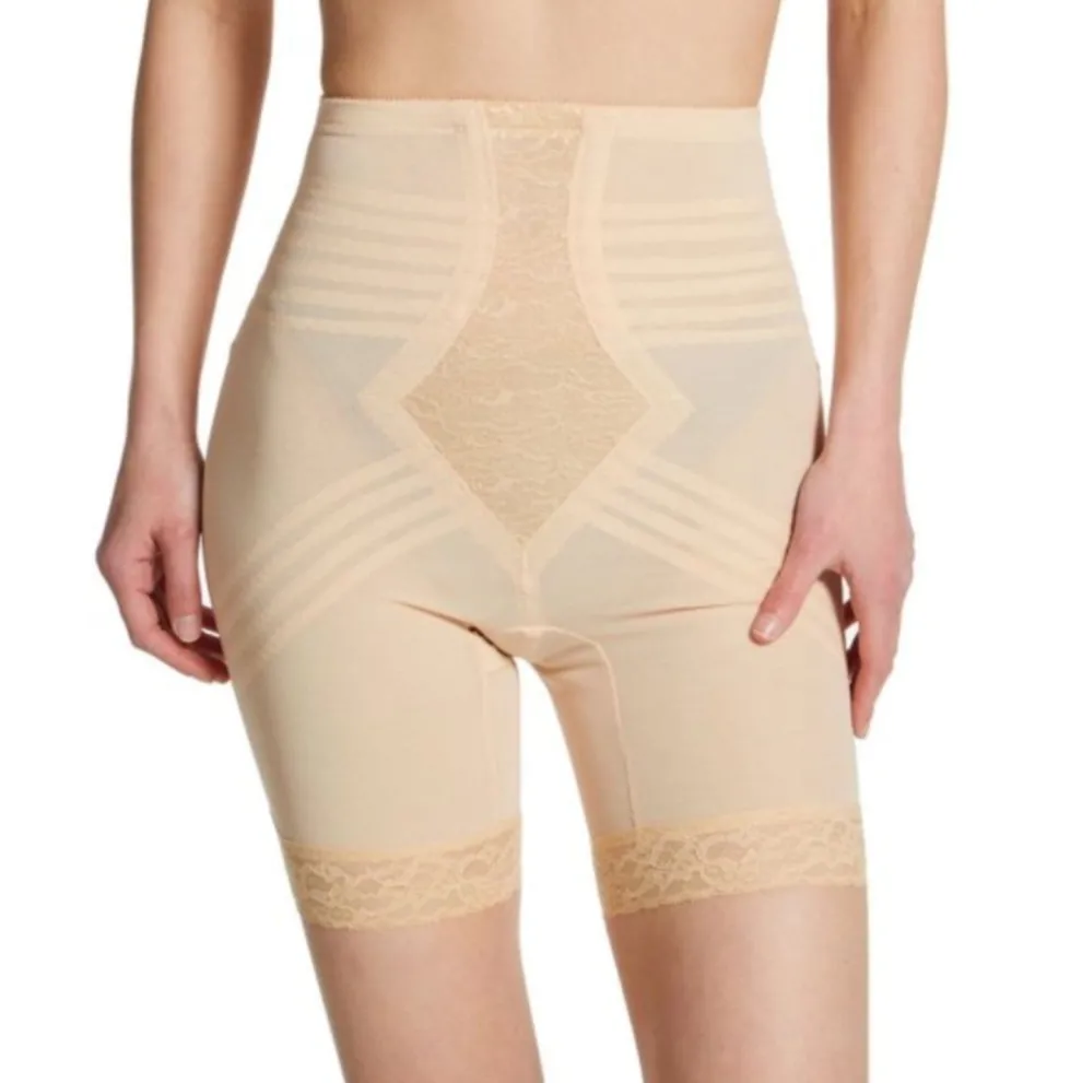 Style 6209 | Breathable High Waist Thigh Slimmer | No Roll Power Mesh Hourglass Shaper | Firm to Extra Firm Support