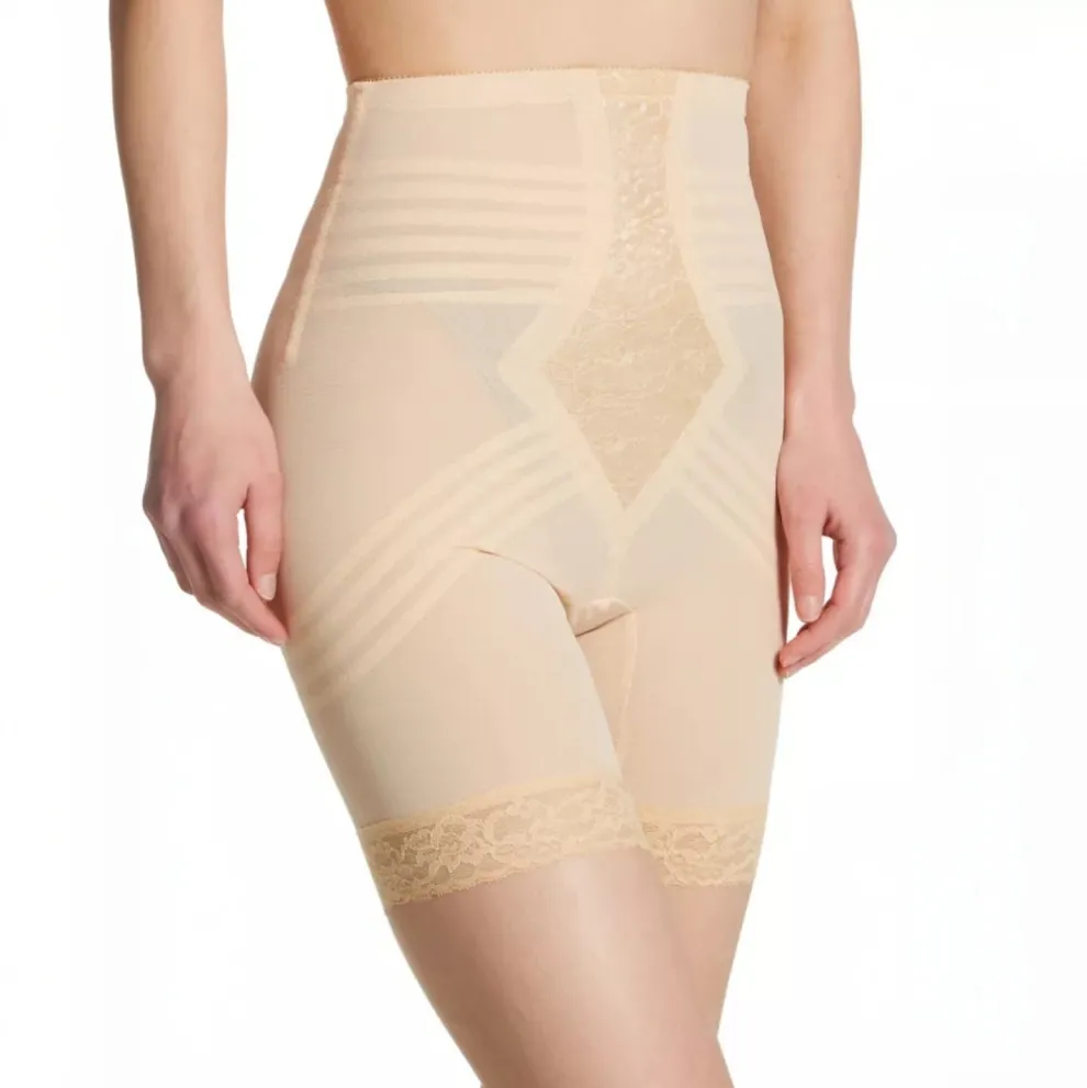 Style 6209 | Breathable High Waist Thigh Slimmer | No Roll Power Mesh Hourglass Shaper | Firm to Extra Firm Support