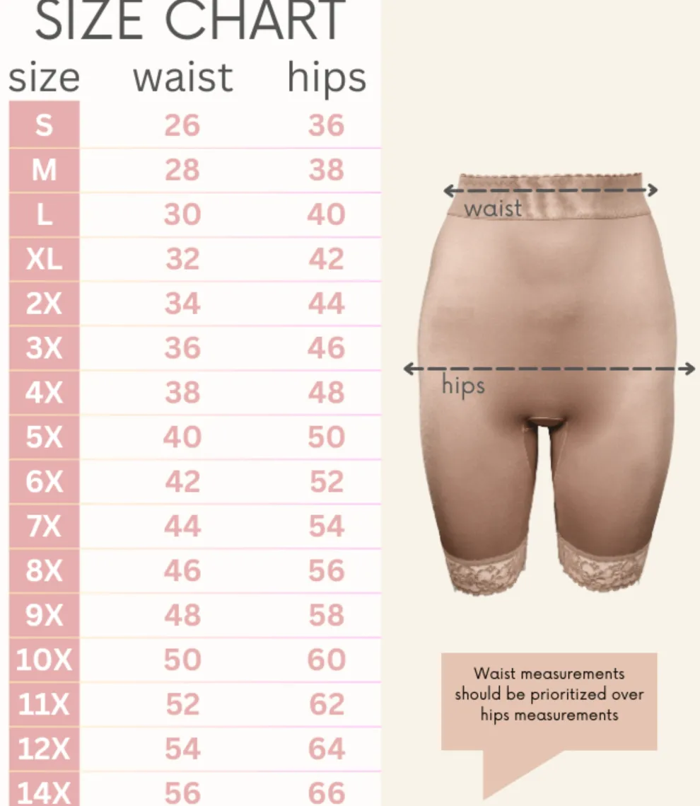 Style 518 | High Waist Light Shaping Bike Short | Satin 4-Way Stretch with Built-In Panty