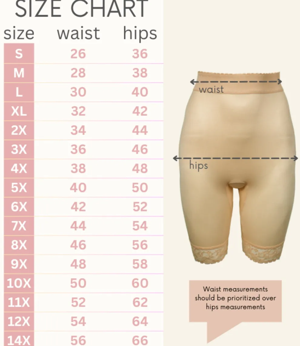 Style 518 | High Waist Light Shaping Bike Short | Satin 4-Way Stretch with Built-In Panty