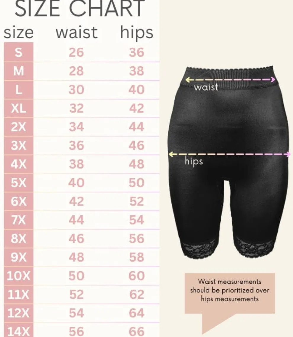 Style 518 | High Waist Light Shaping Bike Short | Satin 4-Way Stretch with Built-In Panty