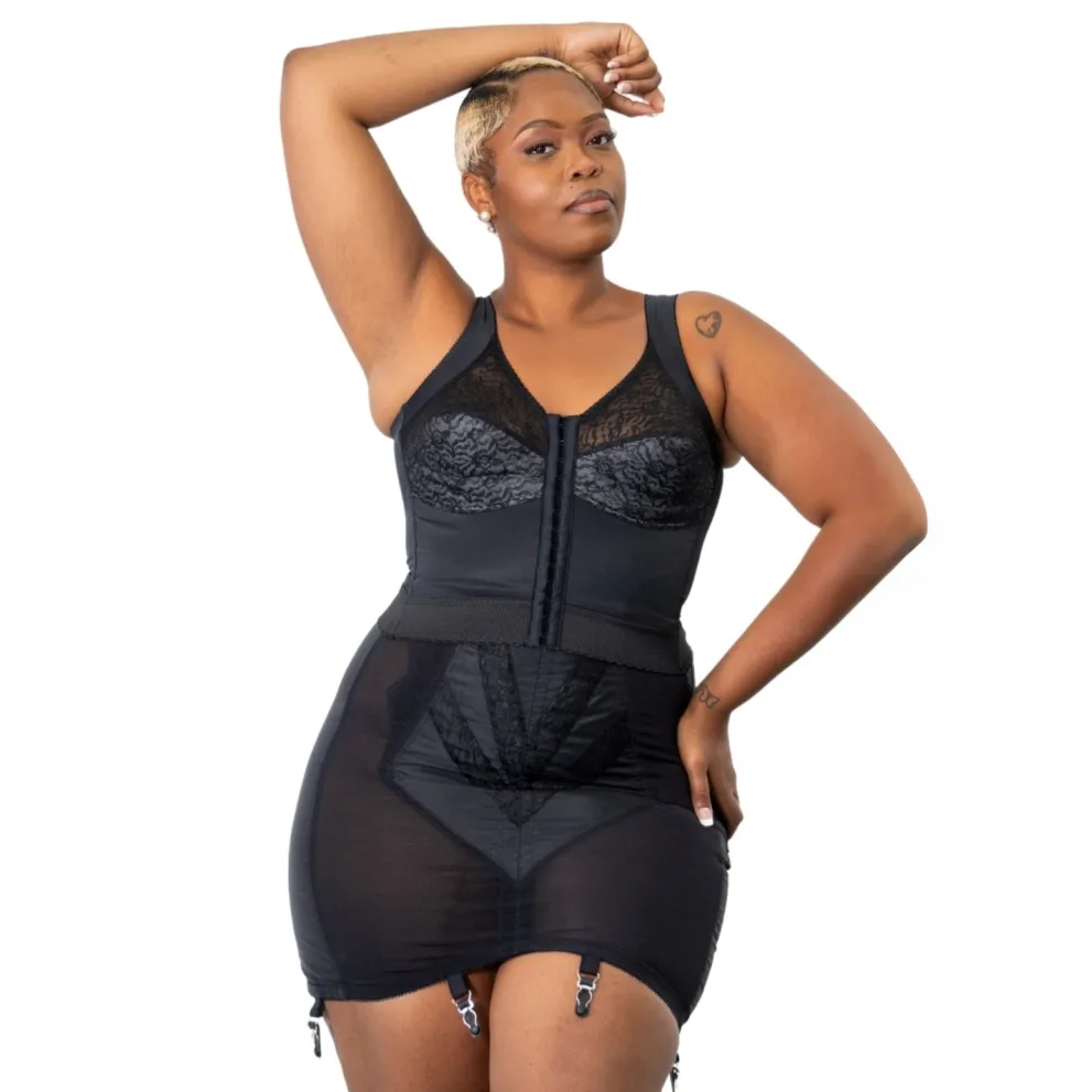 Style 1294 | Open Bottom Girdle Extra Firm Shaping | Zipper + Hook Closure | Sizes M–8X