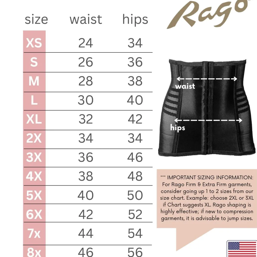 Style 821 | Shapette Powermesh Satin Panel Waist Cincher