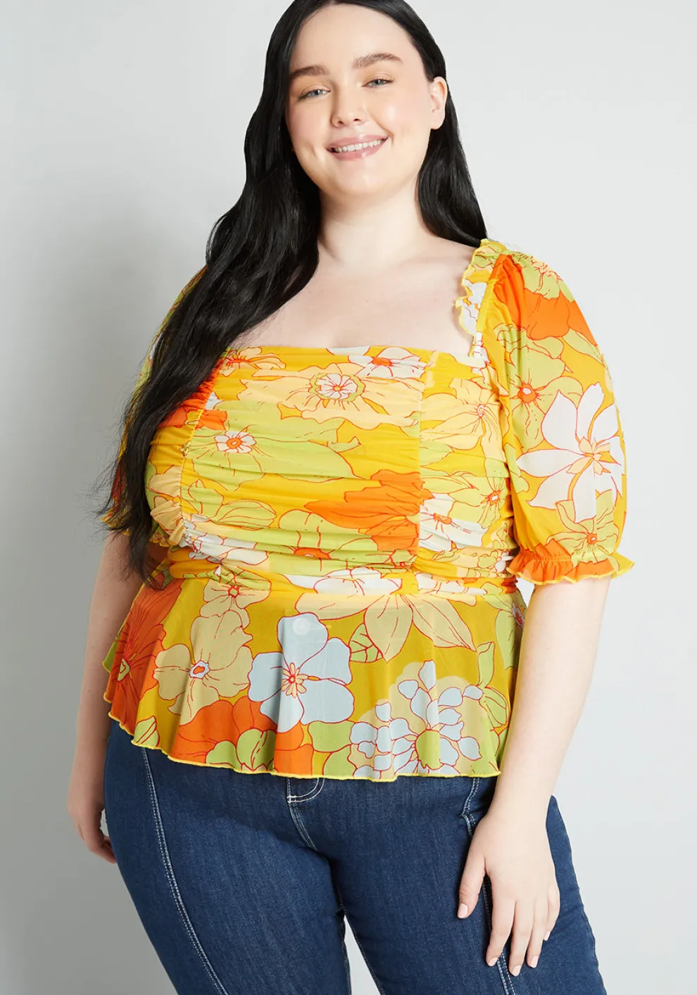 Summer Escape Upstate Peplum Top