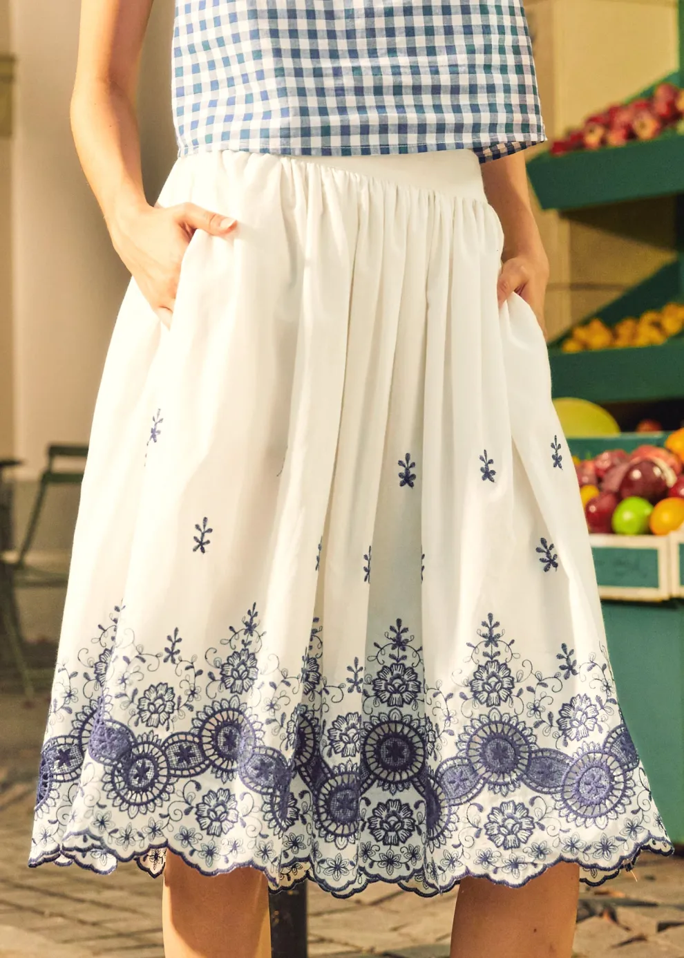 Summer Garden Eyelet Skirt