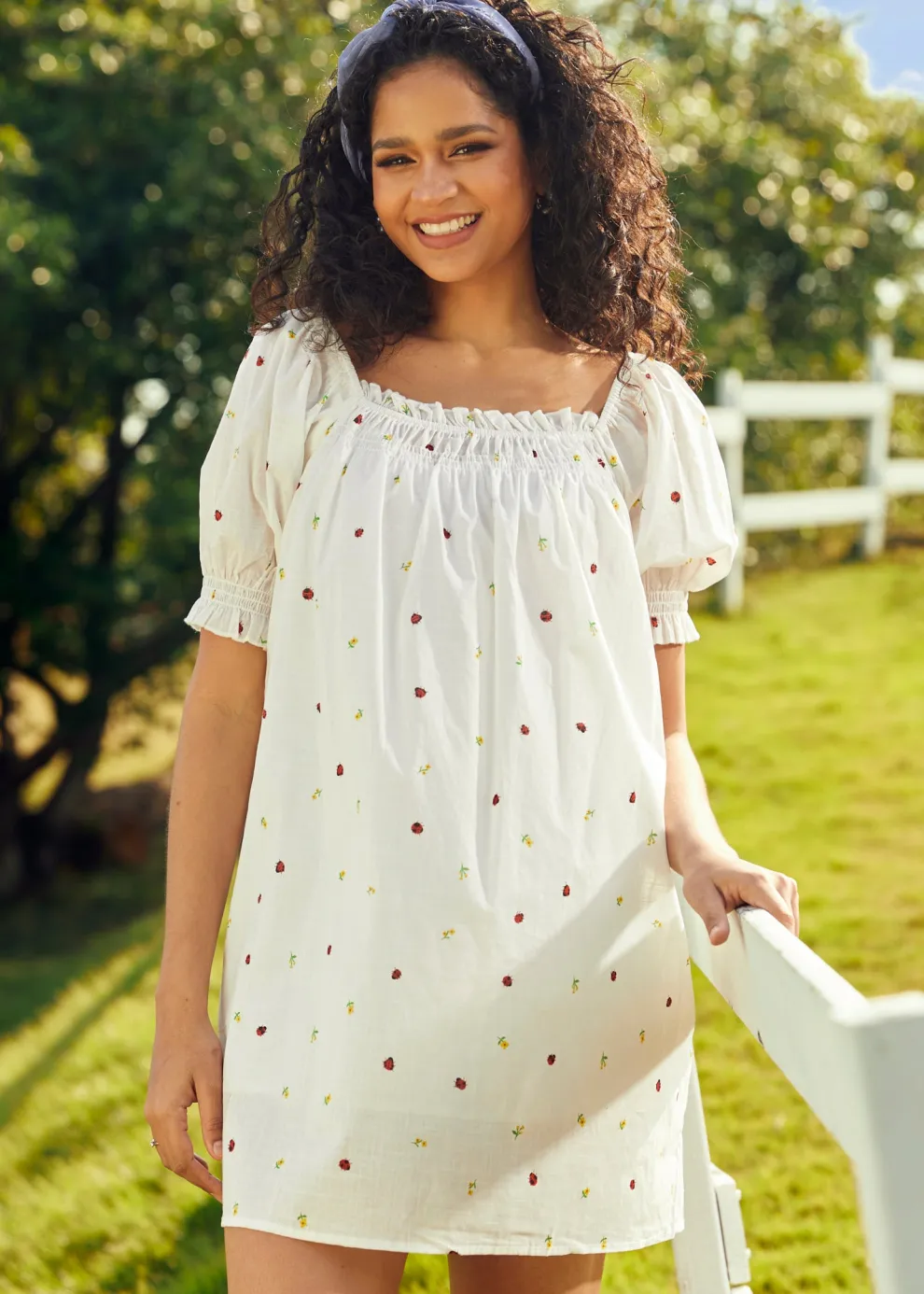 Summertime Garden Stories Smocked Mini Dress