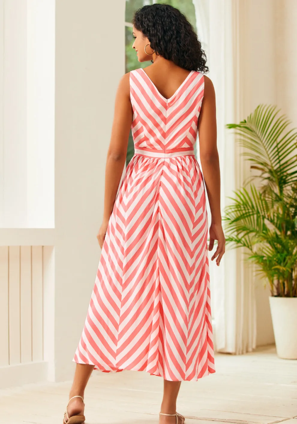 Sunbeam Striped Midi Dress