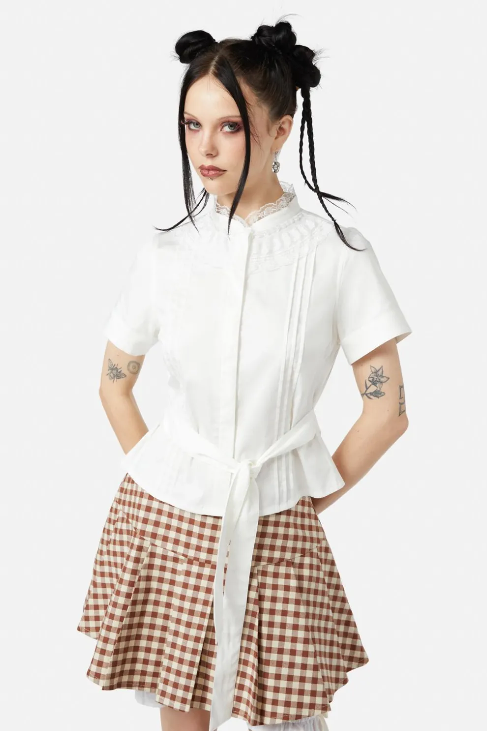 Sunset Lace Trim Blouse