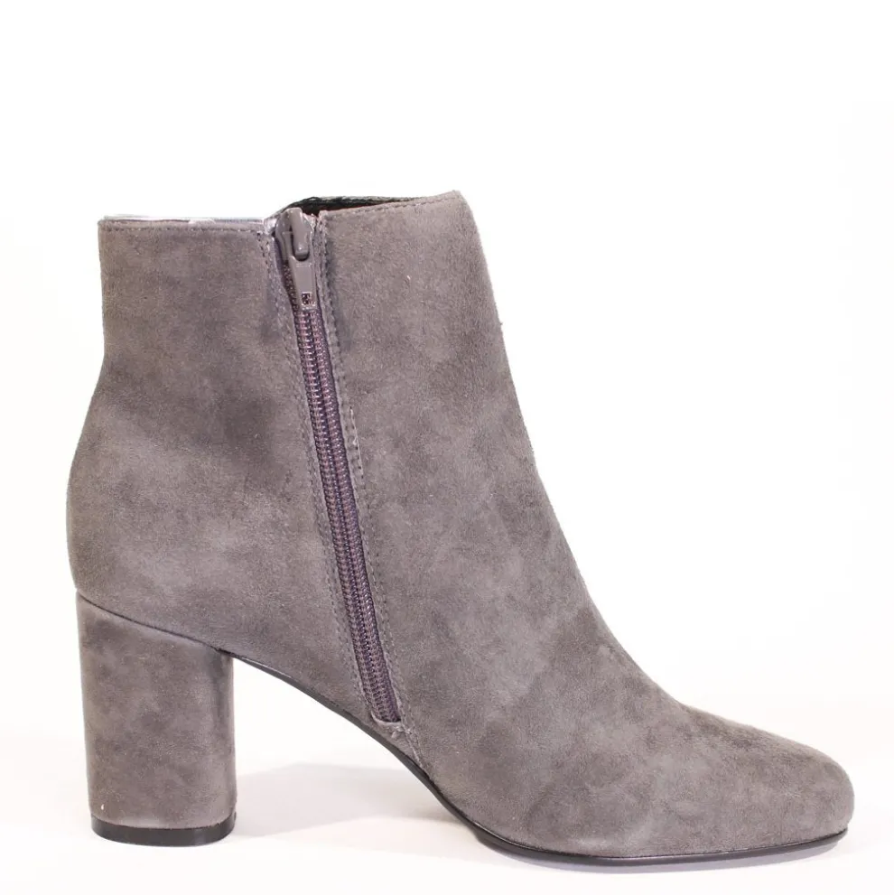 Tatiana Scallop Suede Booties