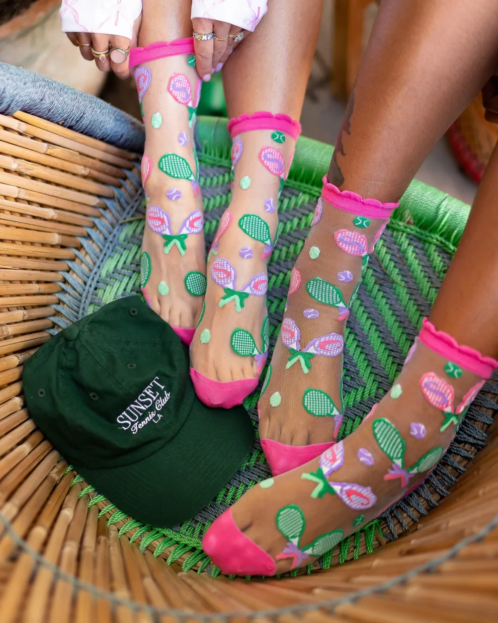 Tenniscore Ruffle Sheer Crew Sock