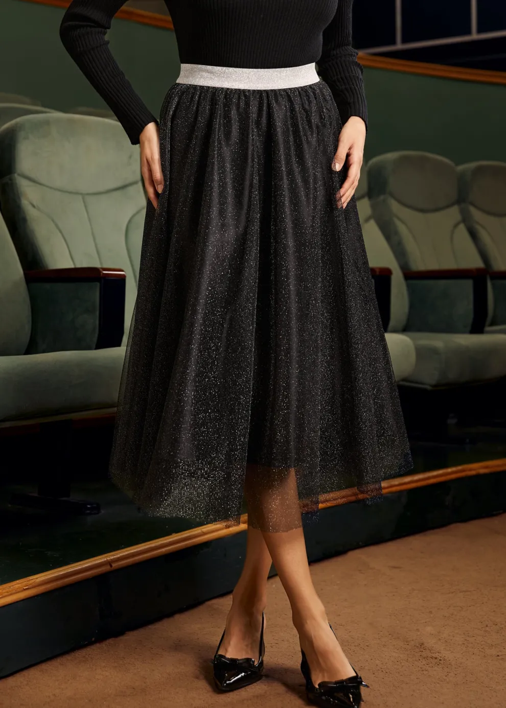 Time Capsule Tulle Midi Skirt