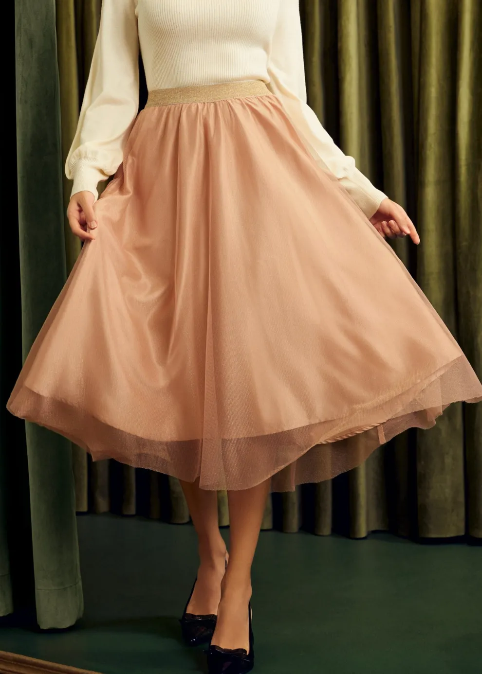 Time Capsule Tulle Midi Skirt
