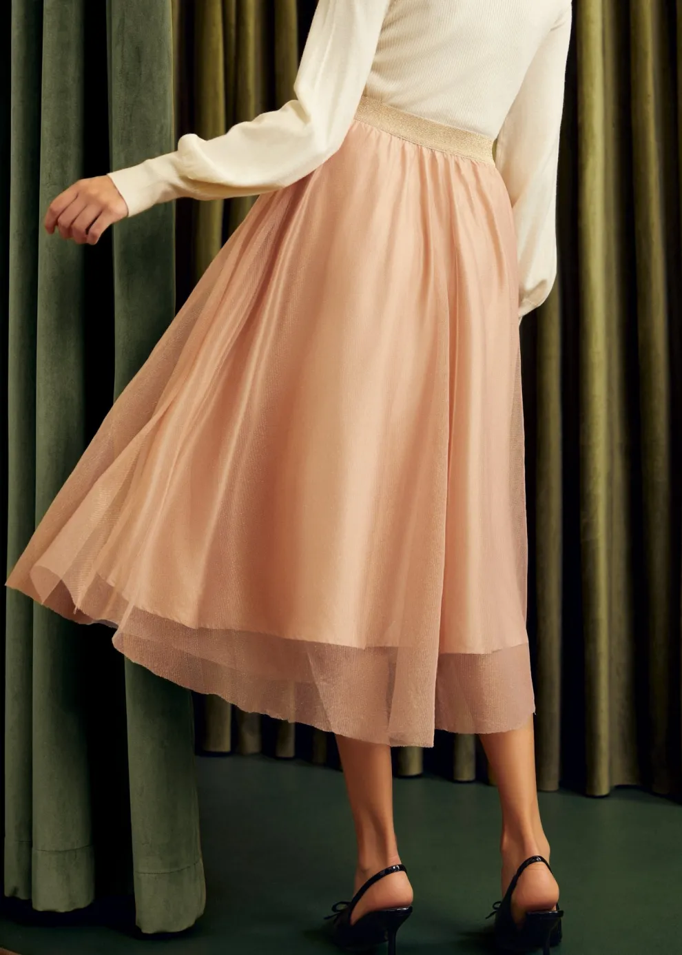 Time Capsule Tulle Midi Skirt