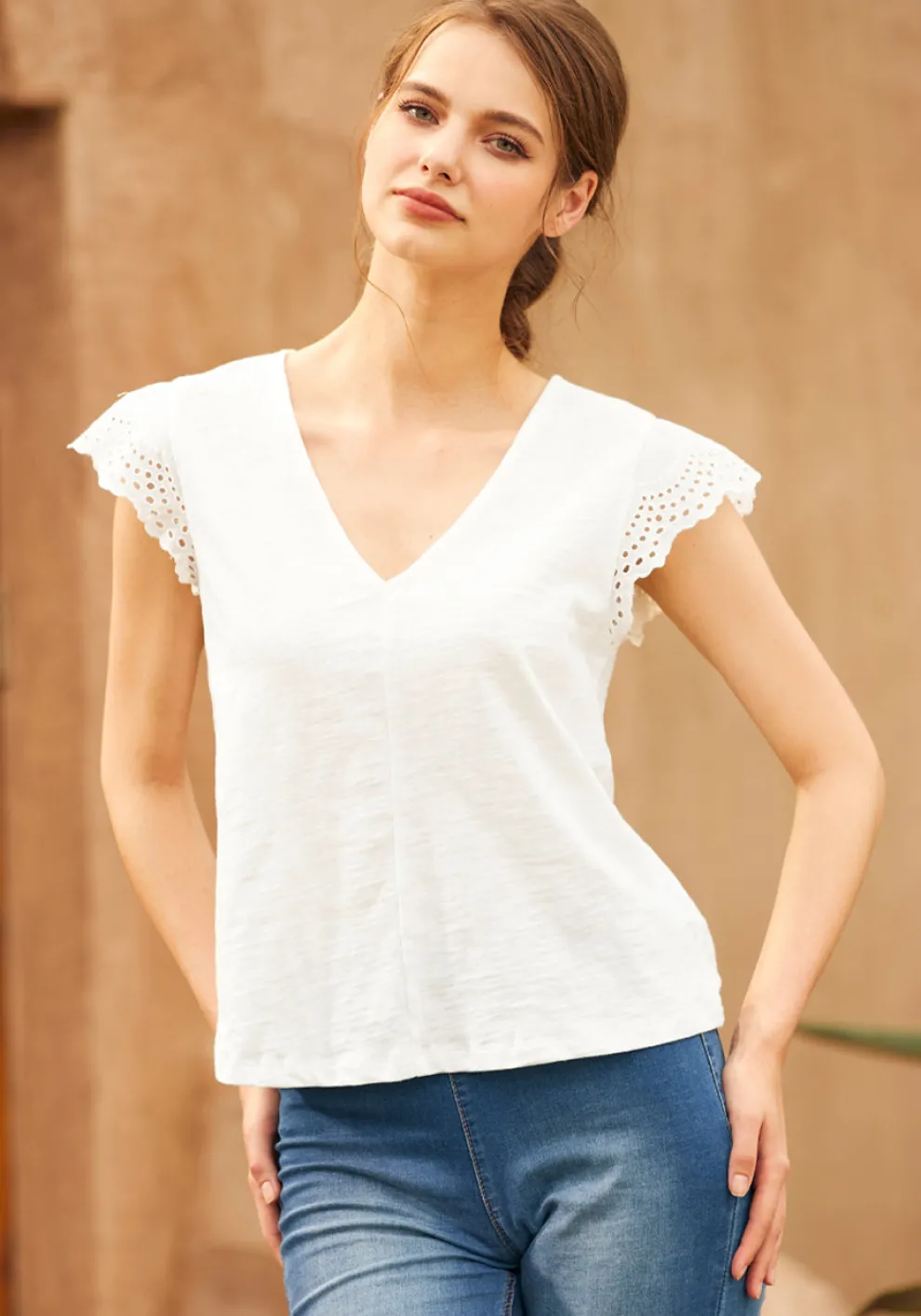 Timeless Eyelet Tee