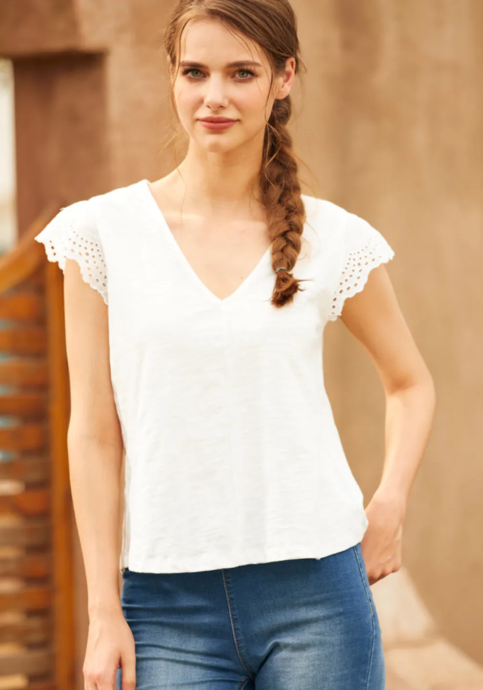 Timeless Eyelet Tee