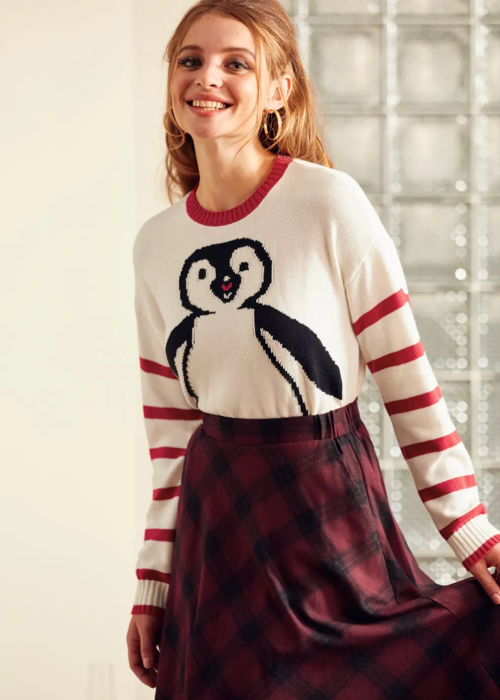 Timeless Striped Tapestry Crewneck Sweater