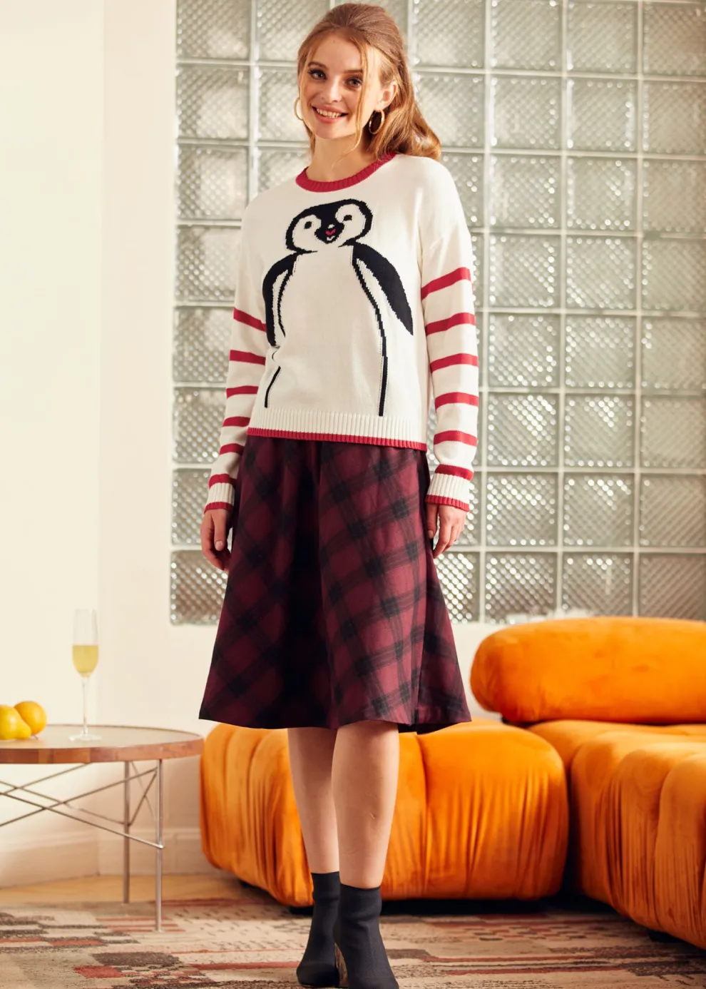 Timeless Striped Tapestry Crewneck Sweater