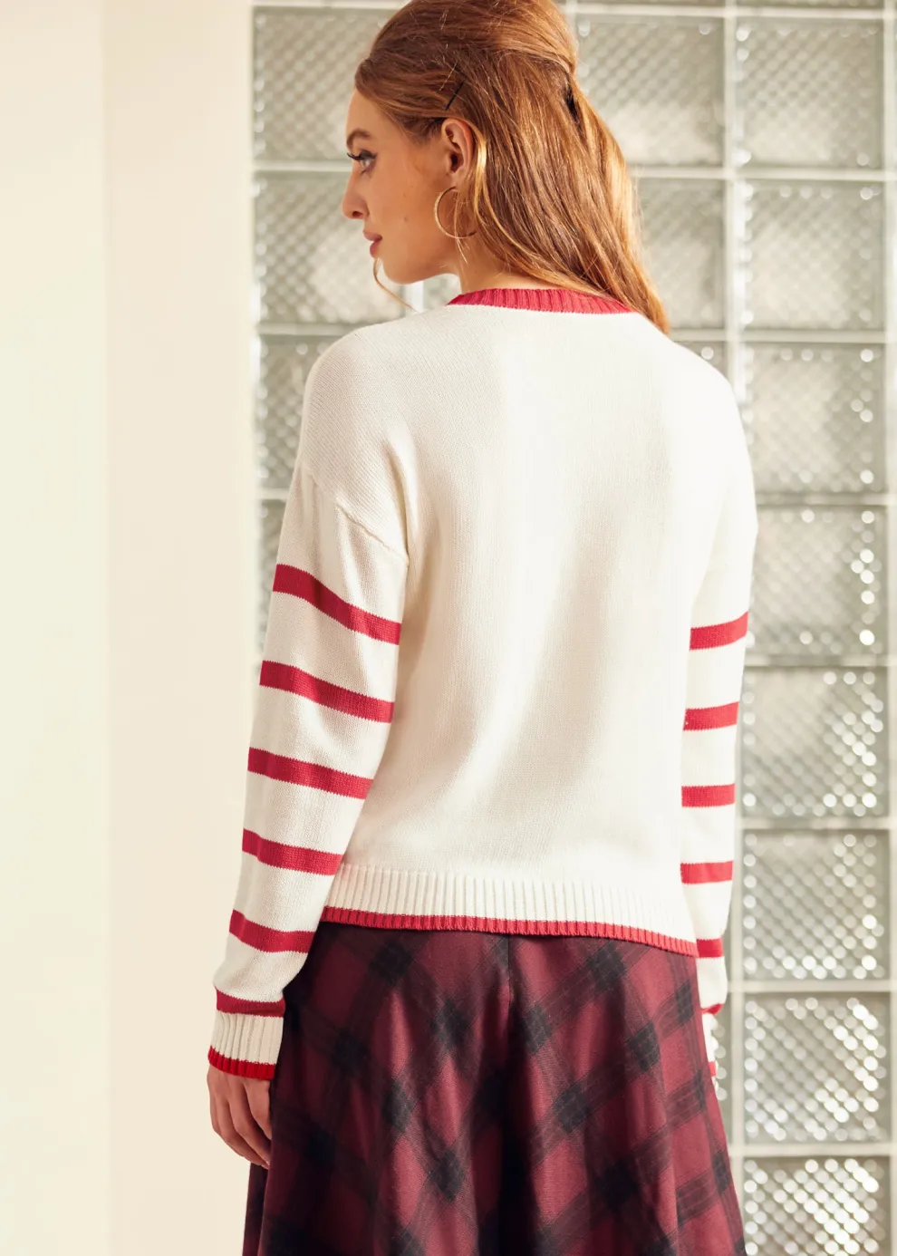 Timeless Striped Tapestry Crewneck Sweater