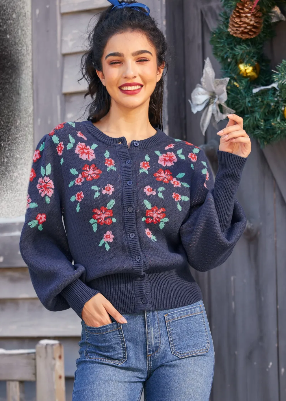 Timeless Tapestry Jacquard Cardigan