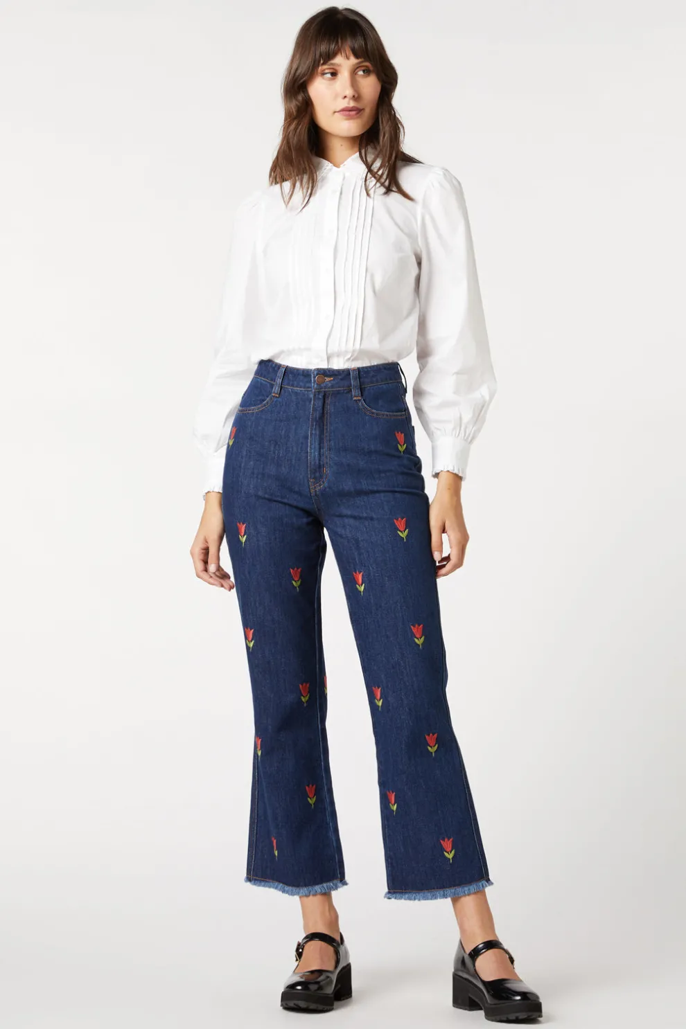 Tulip Embroidered Jean