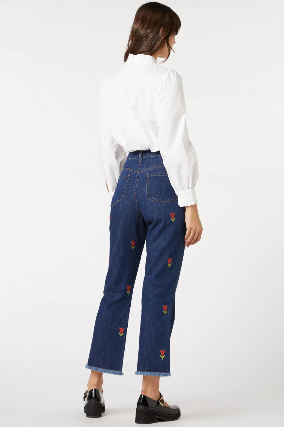 Tulip Embroidered Jean