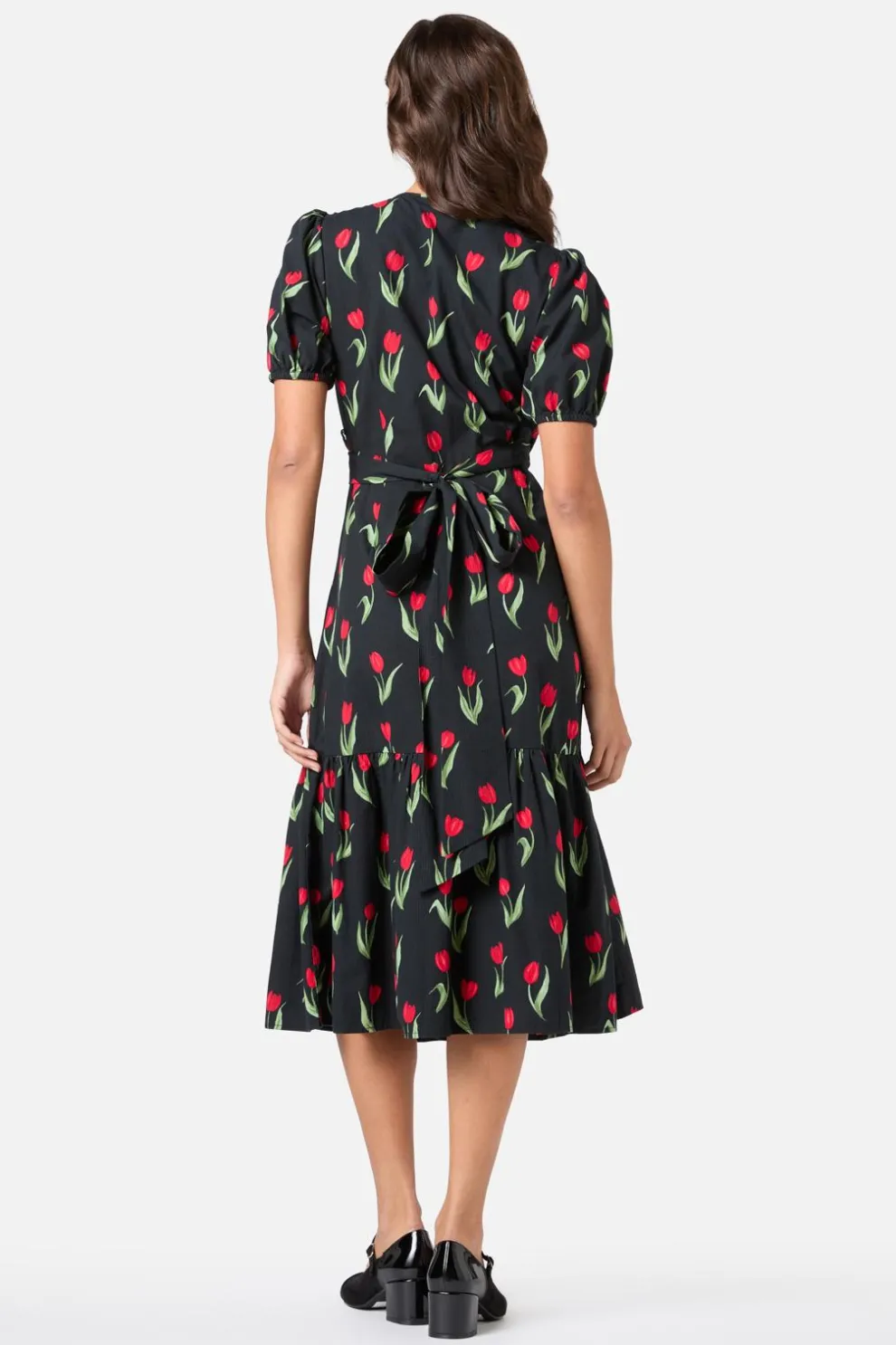 Tulip Midi Wrap Dress