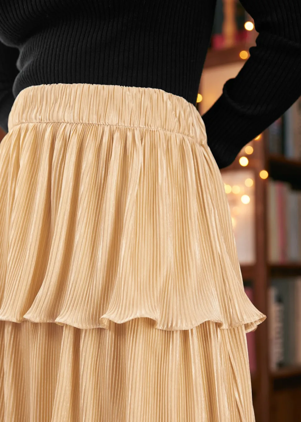 Vintage Tales Tiered Midi Skirt