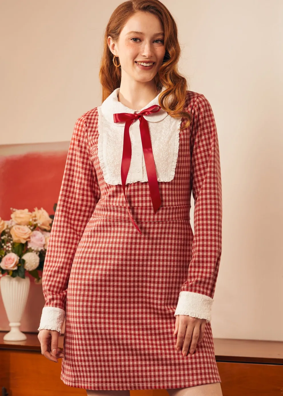 Vintage Vision Tie-Neck Dress