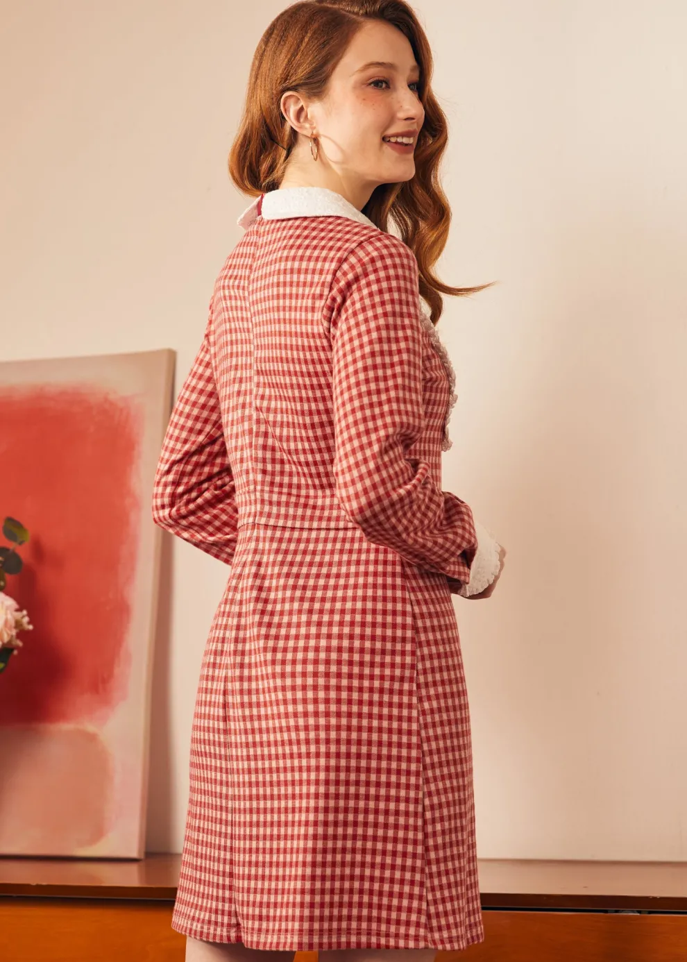 Vintage Vision Tie-Neck Dress