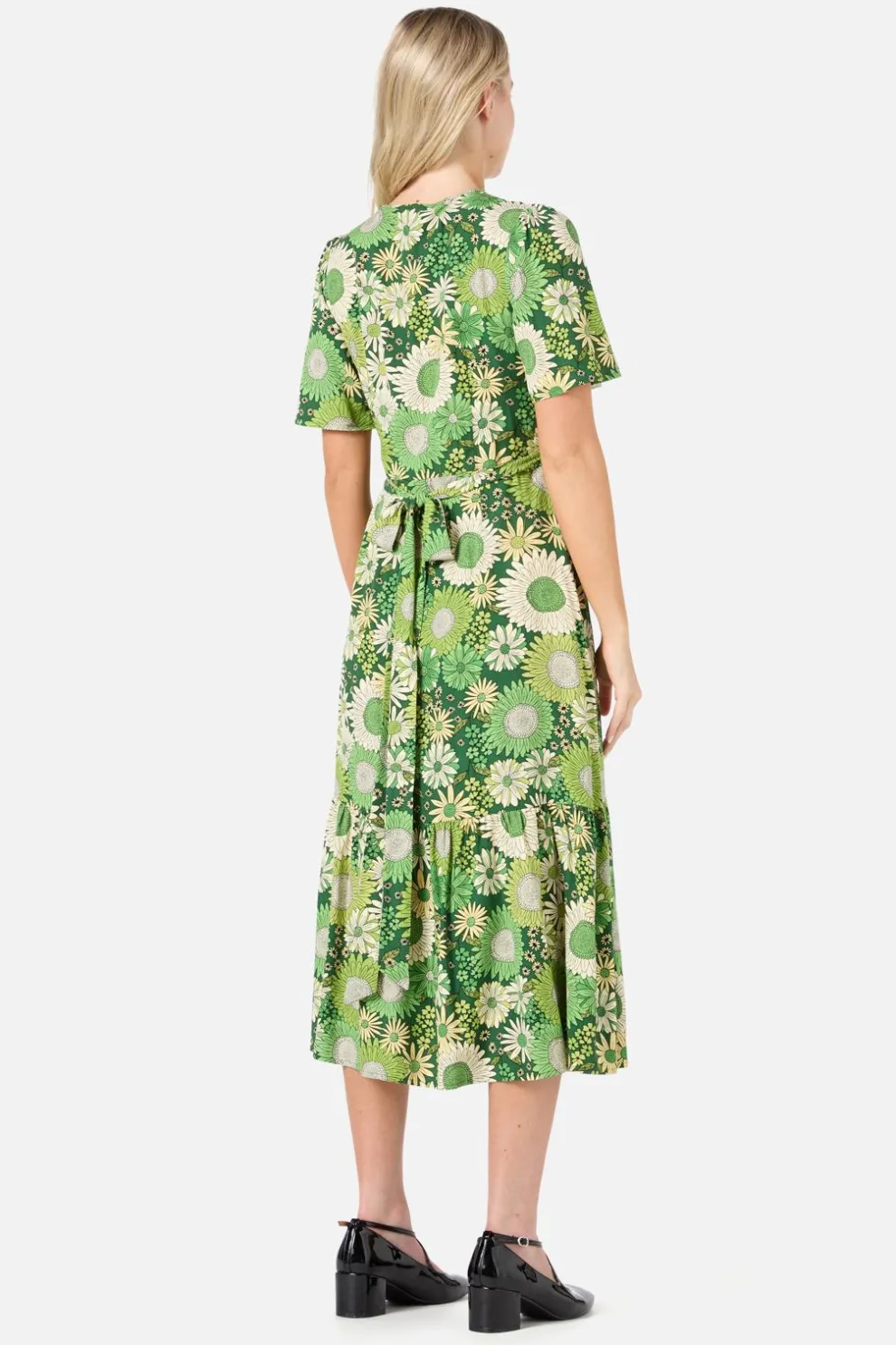 Viva Floral Midi Wrap Dress