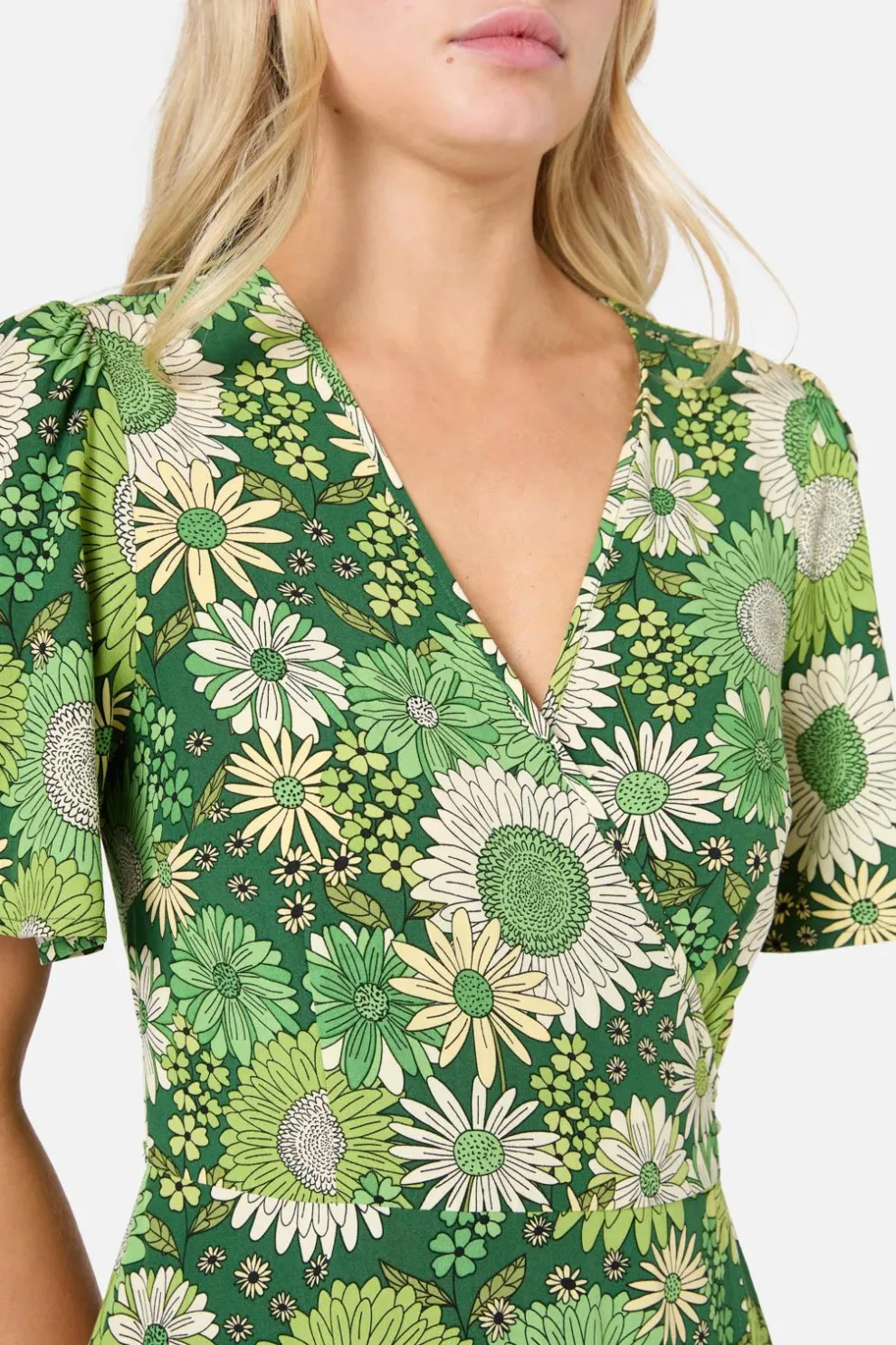 Viva Floral Midi Wrap Dress