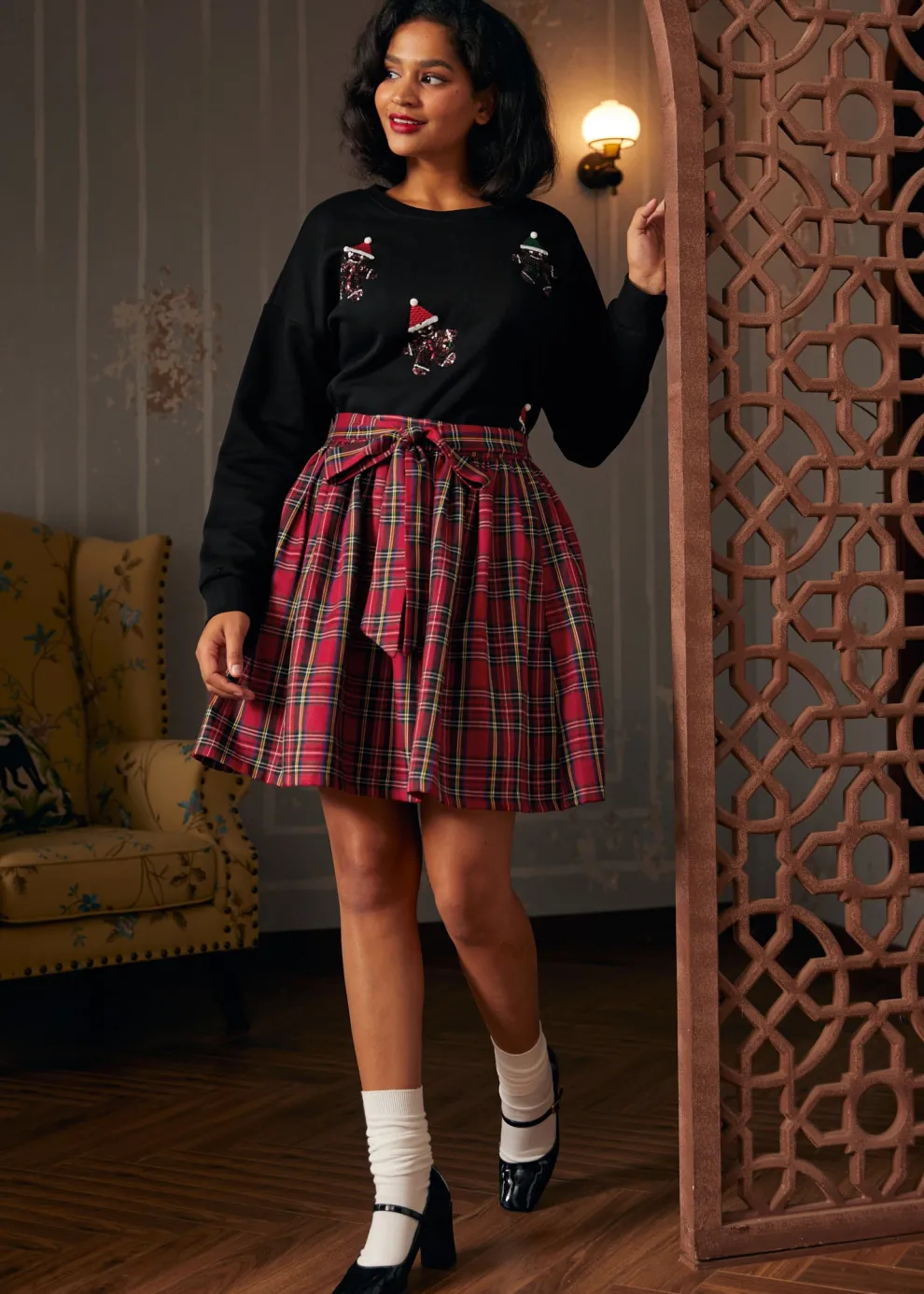 Whimsical Gingerbread Man Sweatshirt