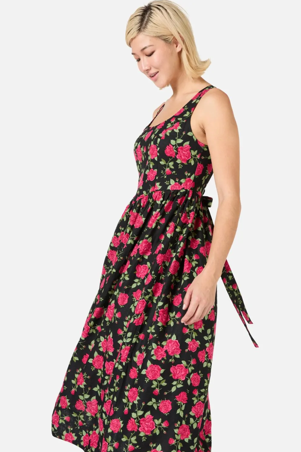 Winter Rose Midi Dress