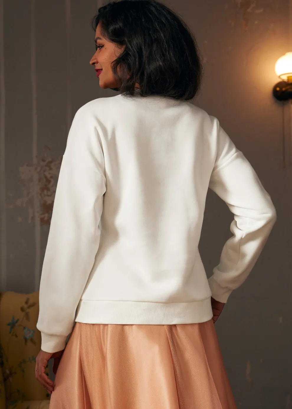 Winter's Whisper Snowflake Sweatshirt